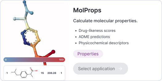 MolProps application card