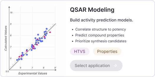 QSAR Modeling application card